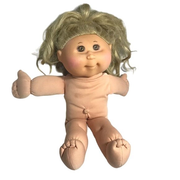 Cabbage Patch Kids Doll 2011 Jakks Blonde Hair Brown Eyes 35cm PA-02NH - Picture 1 of 16